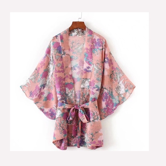 🦄Wild Horses Bohemian Gypsy Kimono/Robe/CoverUp🦄 - Picture 4 of 7